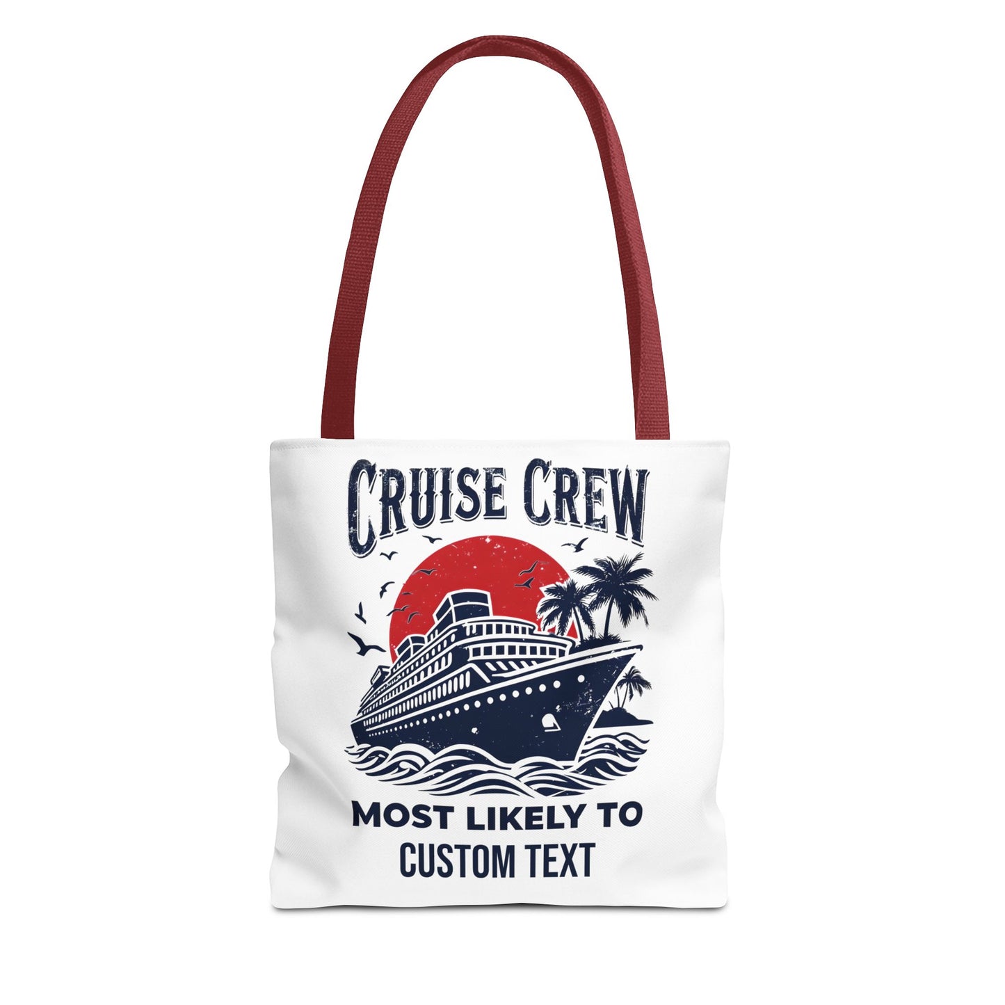 Cruise Crew Tote Bag, Most Likely To Design, Personalized Cruise Gift, Vacation Tote Bag, Family Cruise 2025, Friends Vacation