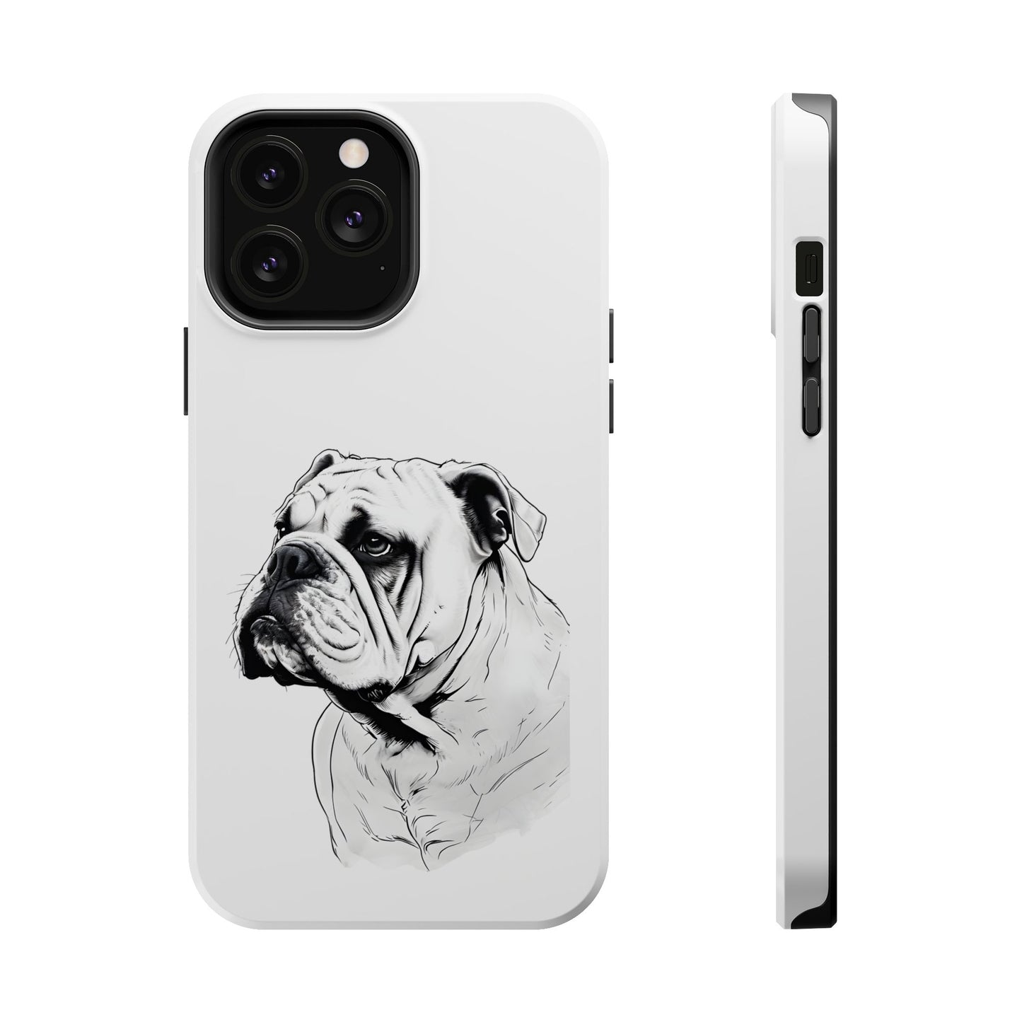 Bulldog Magnetic Tough Cases - Durable Phone Protection, Pet Lovers Gift, Animal Accessories, Unique Design, Personalized Tech