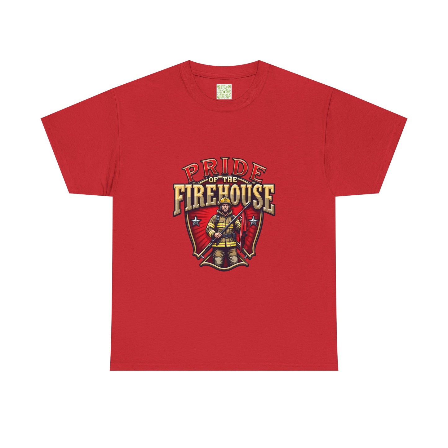 Fireman Shirt Pride of the Firehouse, Firewoman Tee, Firefighter Shirt, First Responder Gift, Fire Rescue, Thin Red Line