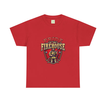 Fireman Shirt Pride of the Firehouse, Firewoman Tee, Firefighter Shirt, First Responder Gift, Fire Rescue, Thin Red Line