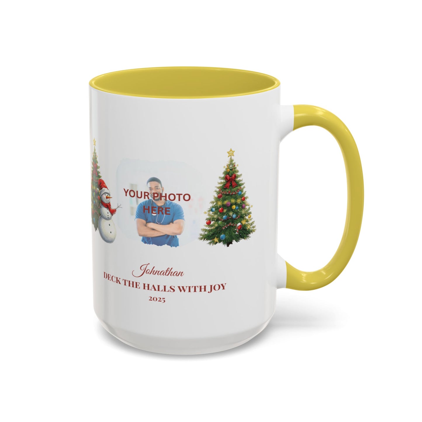 Personalized Snowman Mug with Custom Photo – Cute Christmas Cocoa Cup, Holiday Gift for Neighbors, Snowman Coffee Mug 2025