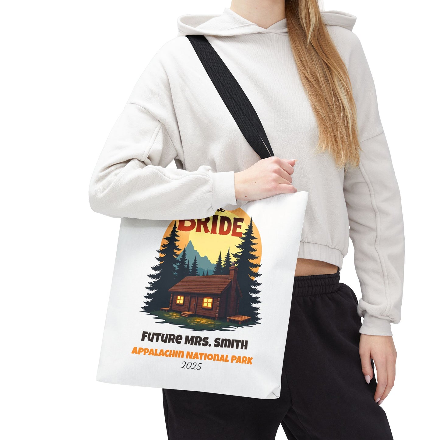 Camp Bride Tote Bag, Bride Beach Bag, Bridal Tote Bag, Camp Bachelorette, Bach Party Favors, Custom Beach Bag