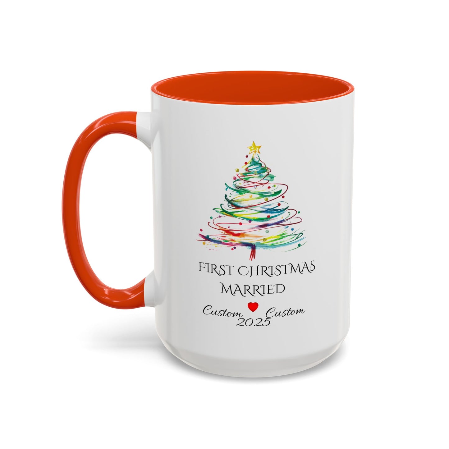 First Year Married Mug, Mr and Mrs Mug, Couple Mug, First Christmas Married, Just Married Gift, Newlywed Gift Ideas