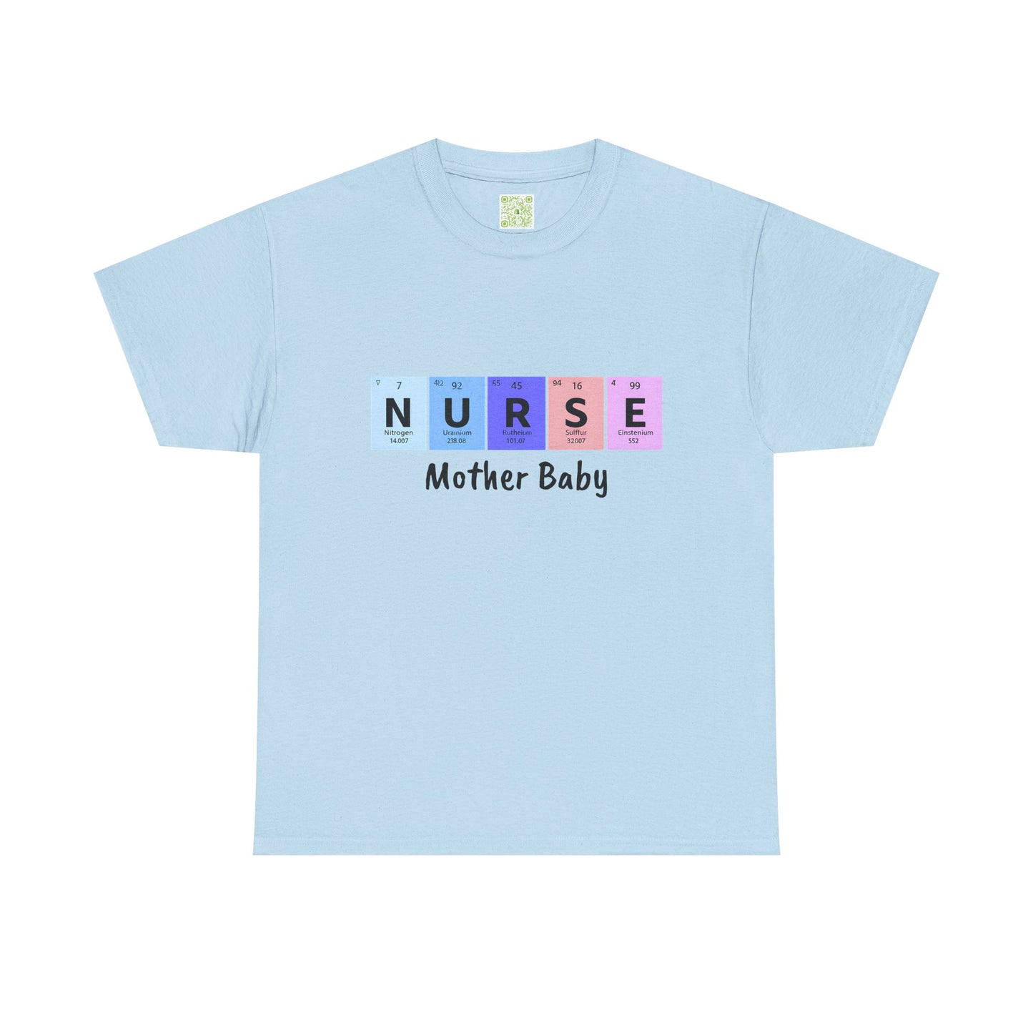 Postpartum Nurse Periodic Table Elements Tee,  Mother Baby Nurse Shirt, Nurse Practitioner, Unisex Tee Gift