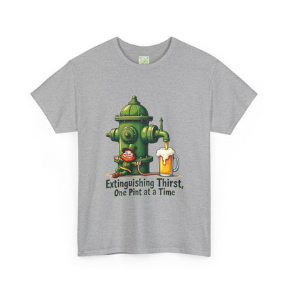 Funny Extinguishing Thirst Unisex Heavy Cotton Tee - Perfect for Pub Lovers, Beer Enthusiasts, Party Goers, Gift, Unisex