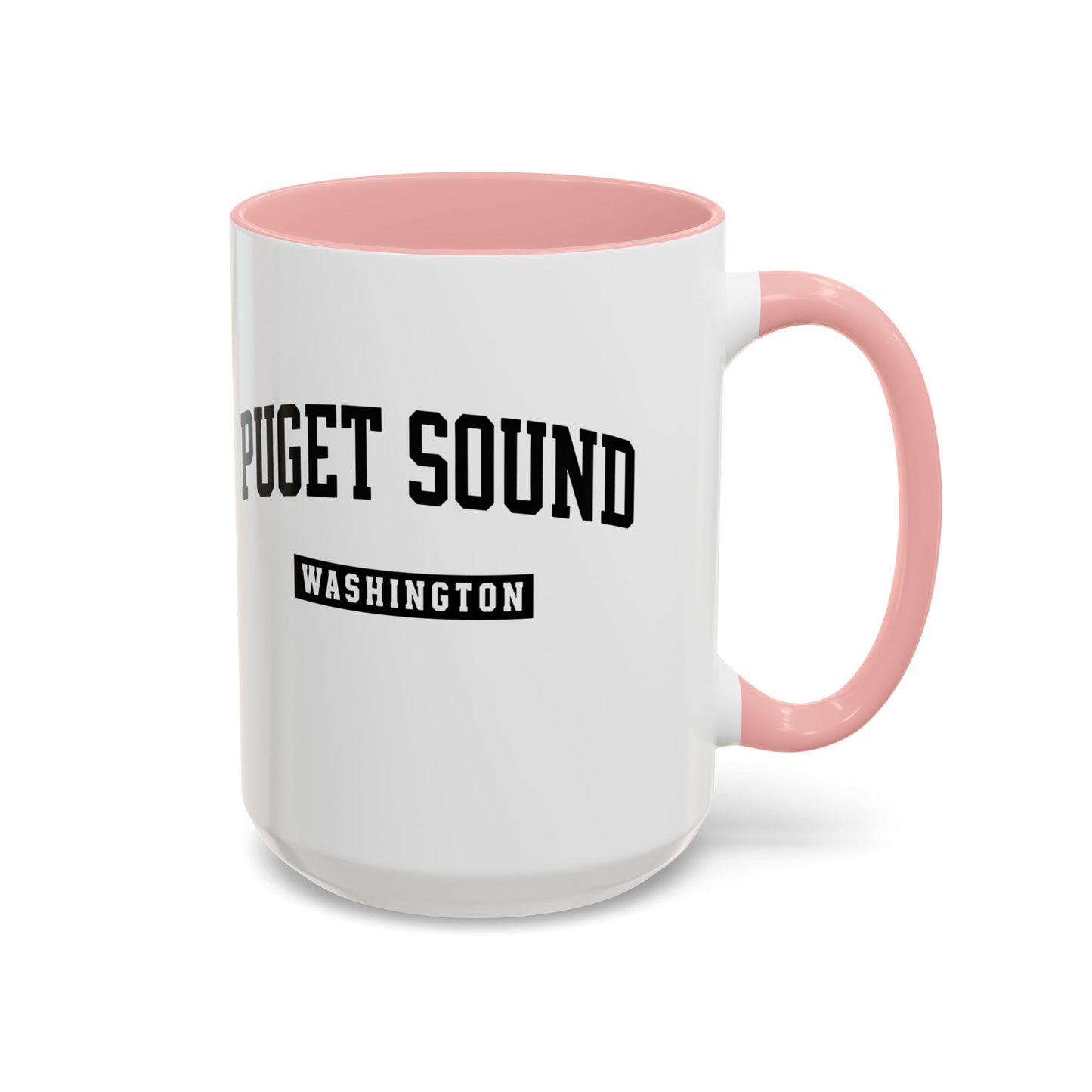 Puget Sound Washington Accent Coffee Mug, Tacoma, Puget Sound Gift, Puget Sound WA, Washington Souvenir, Puget Sound Mug