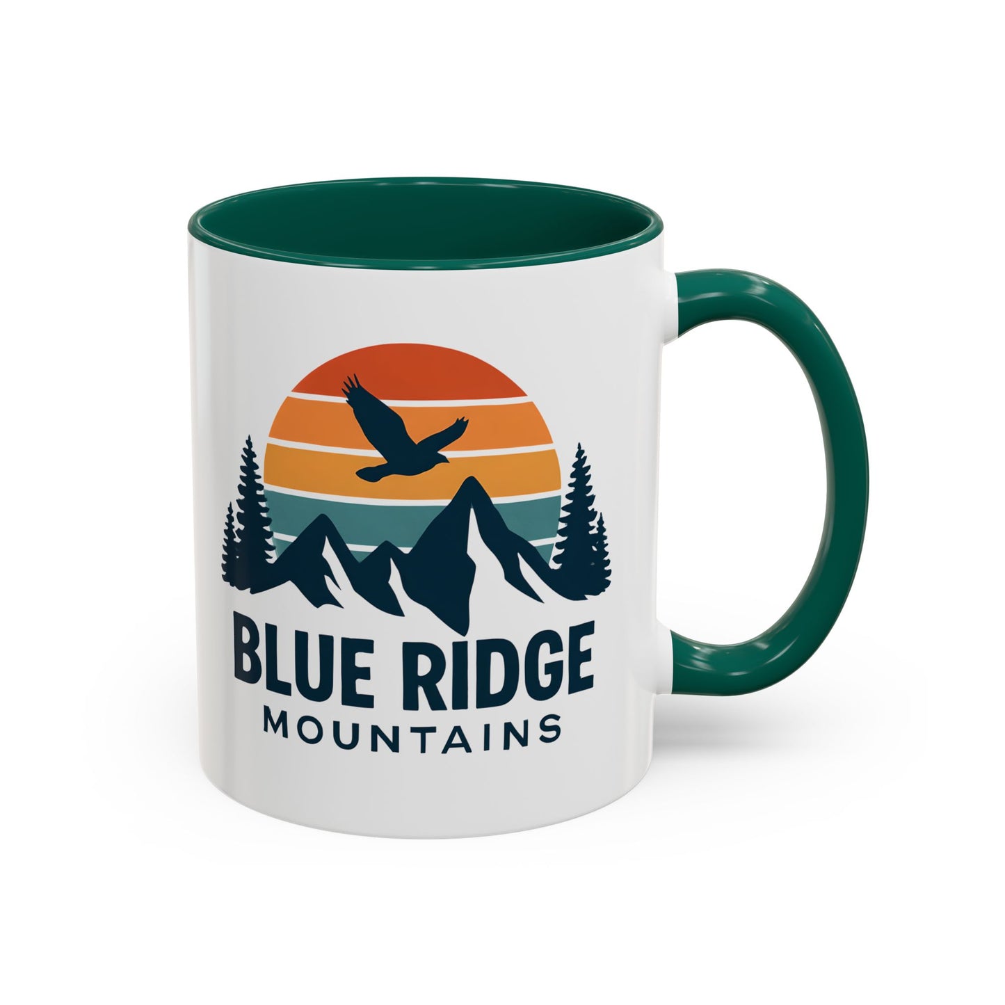 Blue Ridge Mountains, One Happy Camper, Accent Coffee Mug, Blueridge Mug, Blue Ridge Parkway, Camping Coffee Mug, Camping Gift