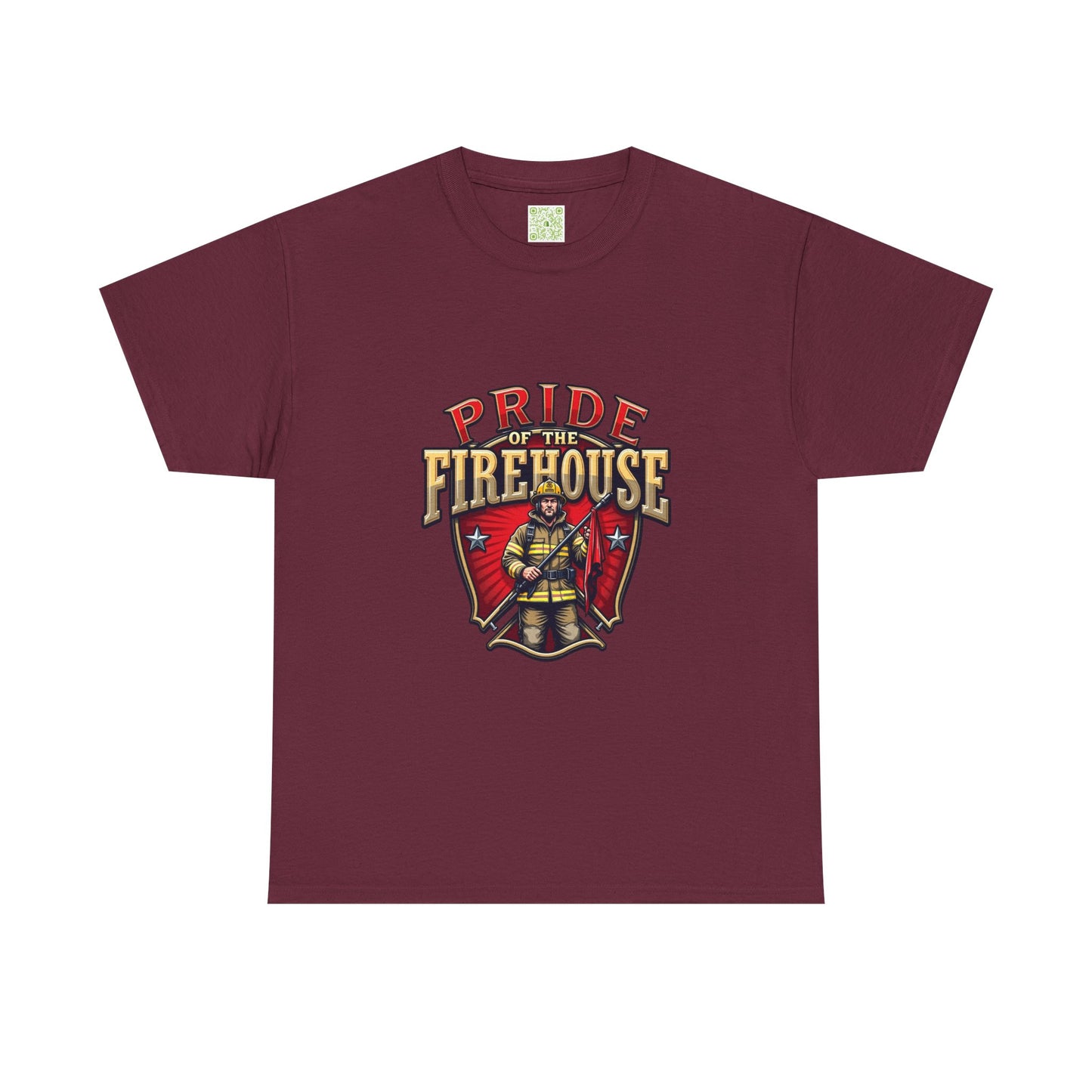 Fireman Shirt Pride of the Firehouse, Firewoman Tee, Firefighter Shirt, First Responder Gift, Fire Rescue, Thin Red Line