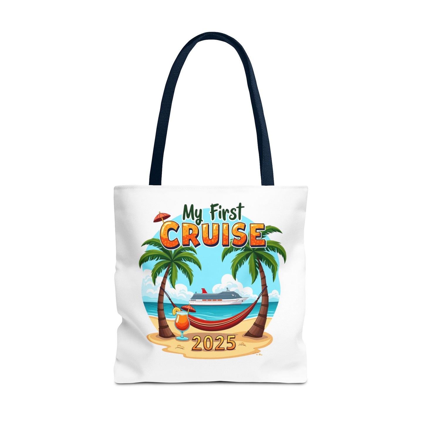 My First Cruise Tropical Tote Bag 2025, Stylish Travel Tote, Cruise Squad 2025 Bag, Family Vacation Gift, Beach Bag