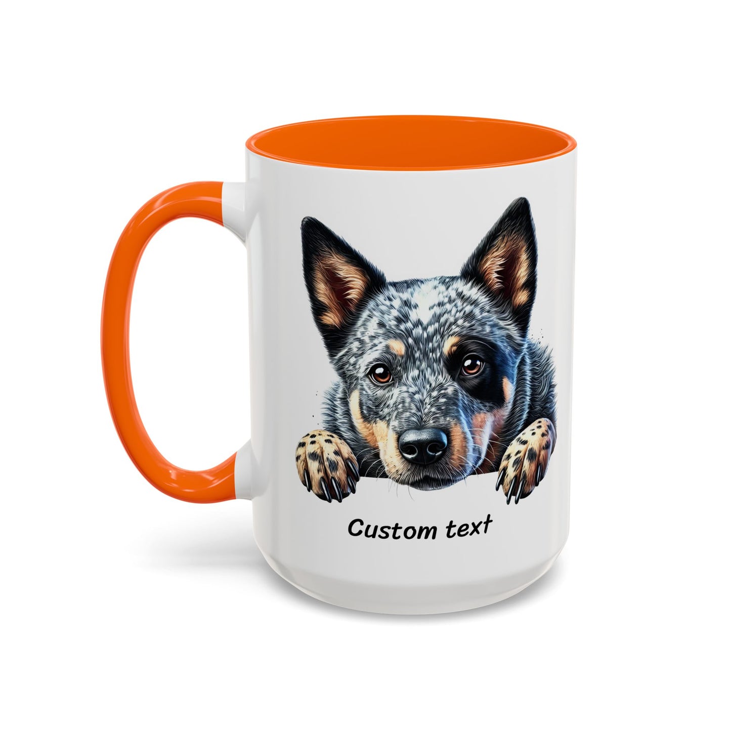 Funny Dog Lover Australian Cattle Dog Accent Mug, Sassy Coffee Cup with Dog is Friendly, I am Not Quote, Perfect Gift for Dog Moms