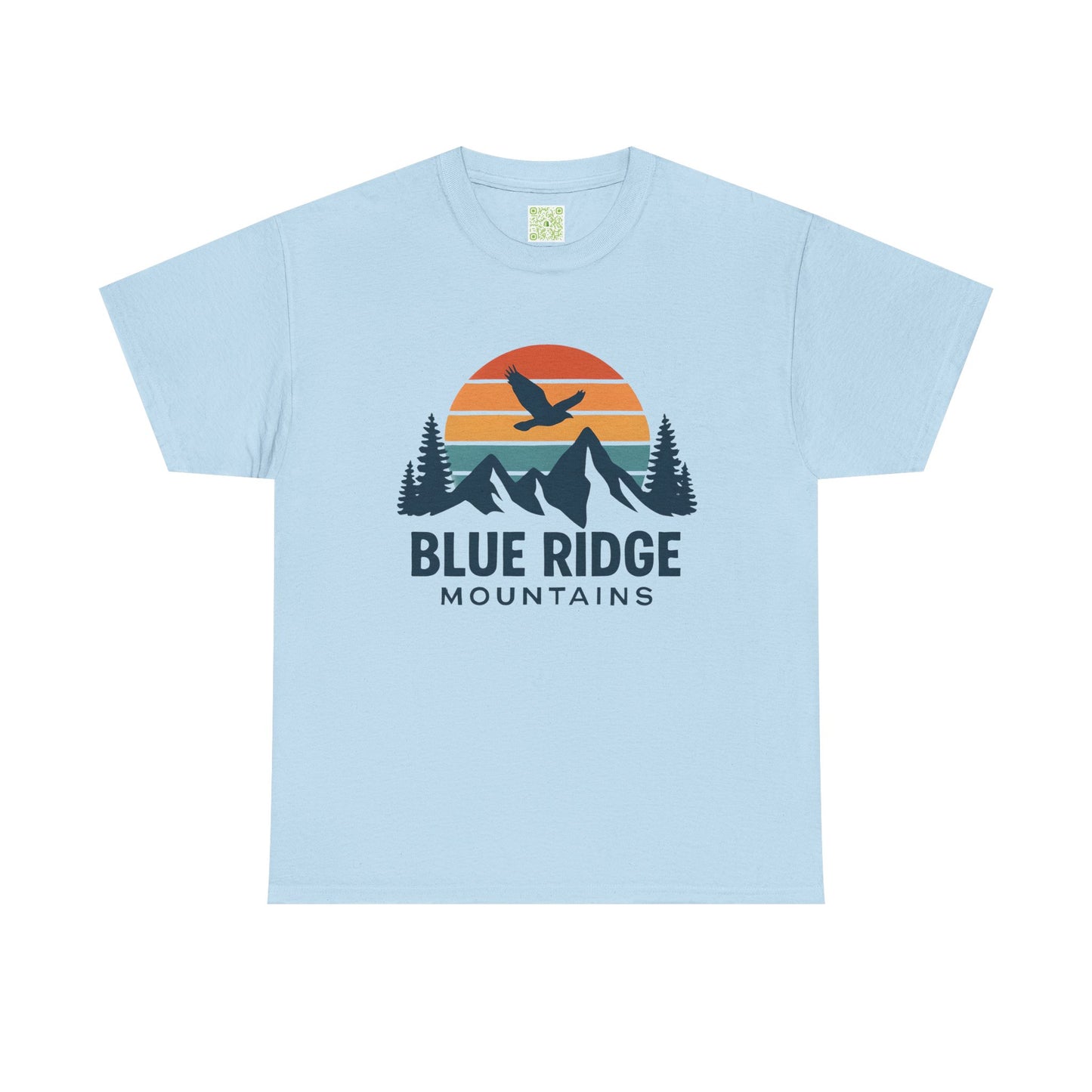 Blue Ridge Parkway Unisex Heavy Cotton Tee, Nature Lover Shirt, Blue Ridge Mountains, North Carolina Shirt, Camping Gift