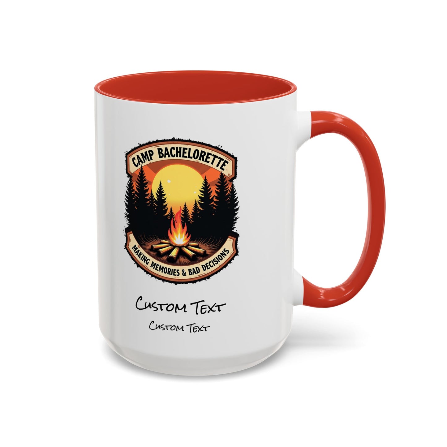 Personalized Camp Bachelorette Coffee Mug, Camp Bride Mug, Camp Bach Mug, Bride Tribe, Hen Party Favors, Custom Text