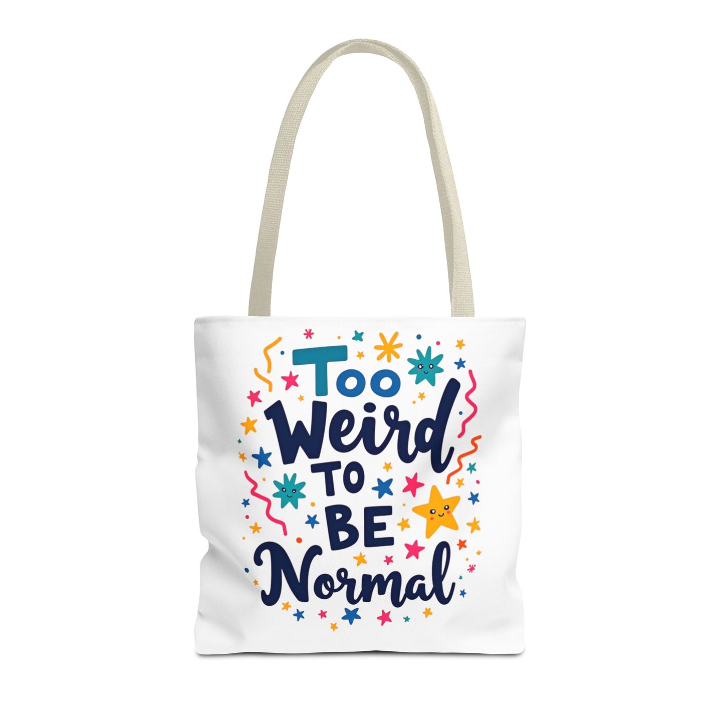 Enneagram Type 4 Tote Bag, To Weird to Be Normal, Personality Test, Enneagram Four, Self Growth Accessories
