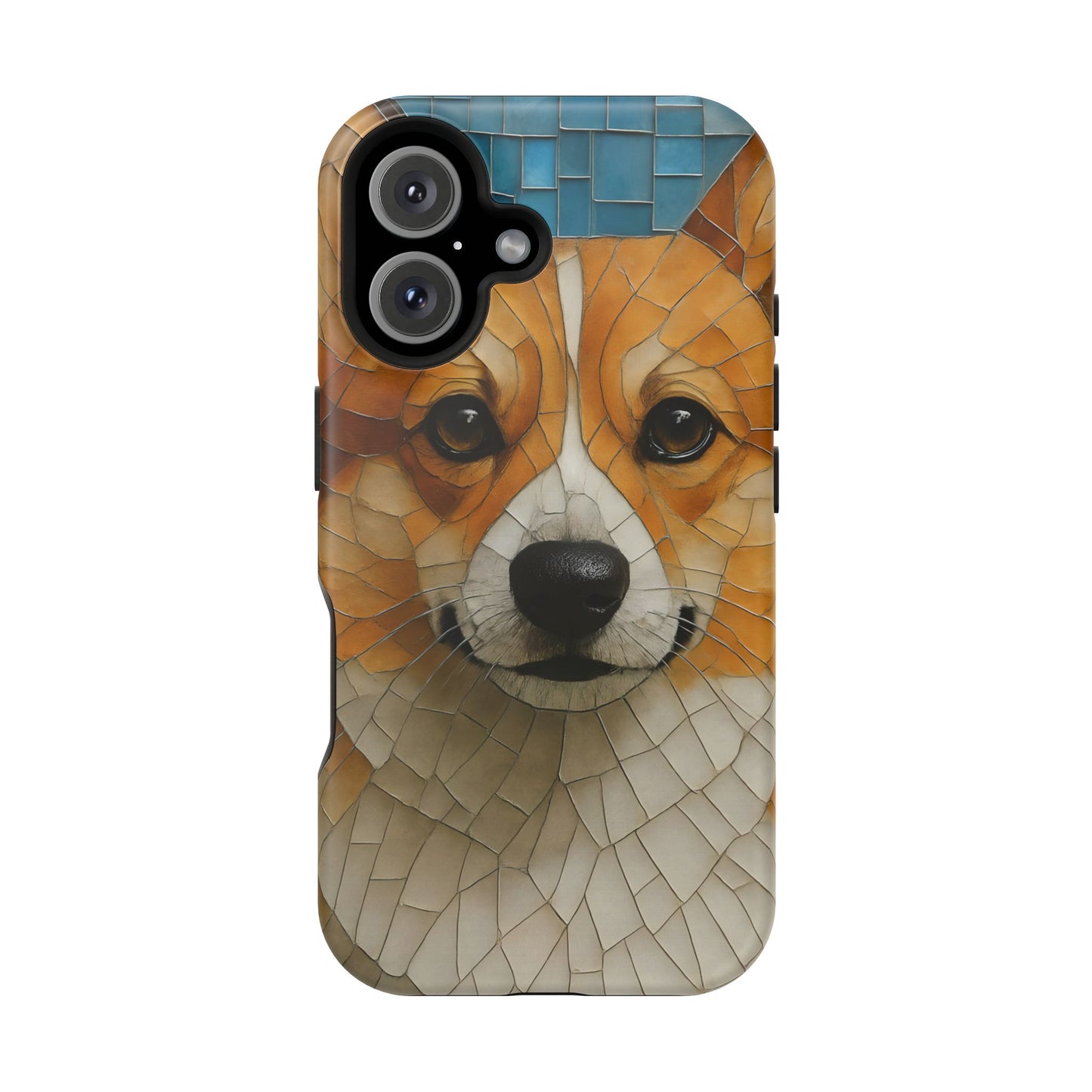 Corgi Mosaic Magnetic Tough Phone Case, Corgi Phone Case, Pembroke Welsh Corgi, Dog iPhone Case, Pet Phone Case