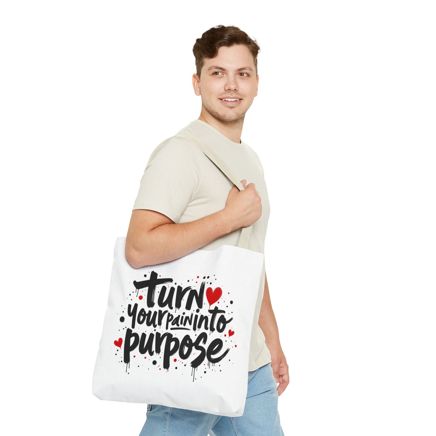 Enneagram 4 Inspirational Tote Bag, Turn Your Pain Into Purpose, Enneagram Type 4, Self Growth, Personality Types