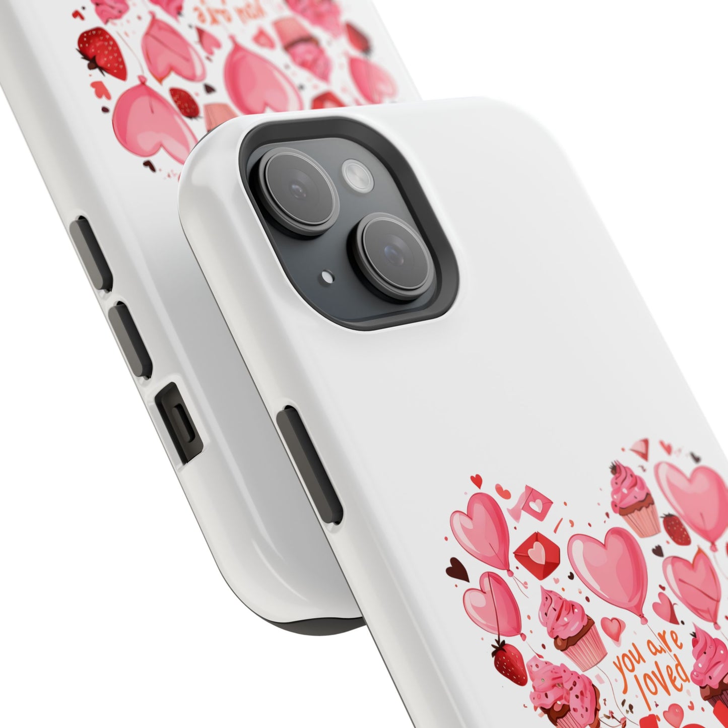 Valentine's Day Magnetic Tough Cases, Cute Phone Cover, Gift for Her, Love Heart Design, Personalizable Tech Accessory