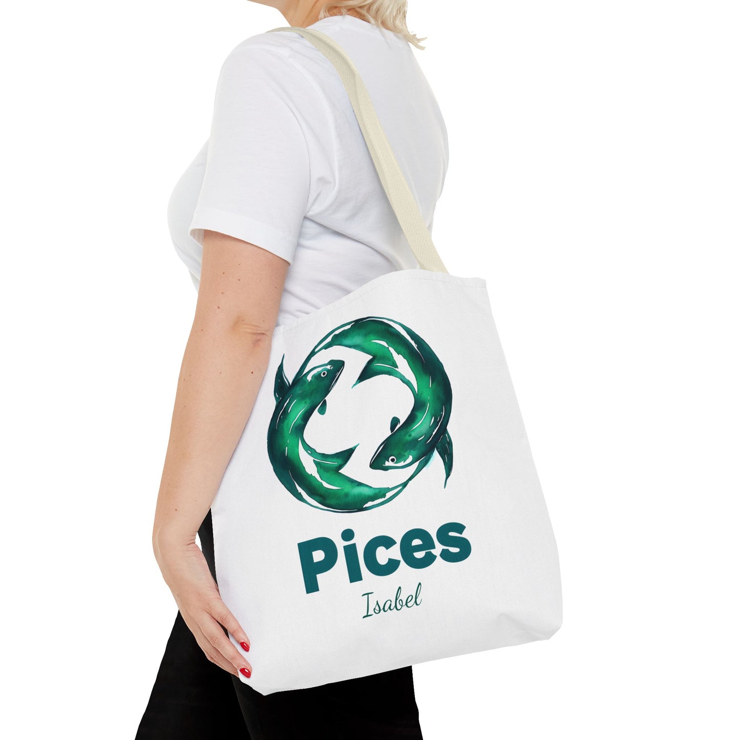Pices Zodiac Personalized Tote Bag - Astrology Inspired, Gift for Taurus, Festival Tote, Astrology Lover's Bag, Horoscope Gift