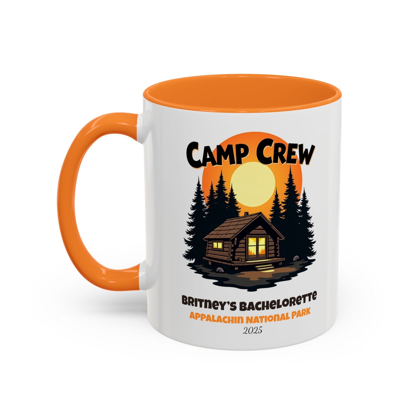 Camp Crew Accent Coffee Mug, Hen Party Favors, Camp Bachelorette, Bachelorette Cup, Girls Trip Gifts, Bride Tribe