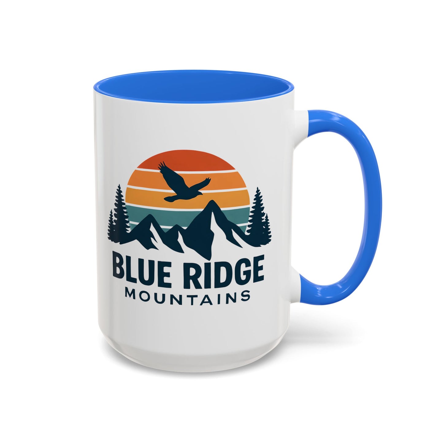 Blue Ridge Mountains, One Happy Camper, Accent Coffee Mug, Blueridge Mug, Blue Ridge Parkway, Camping Coffee Mug, Camping Gift