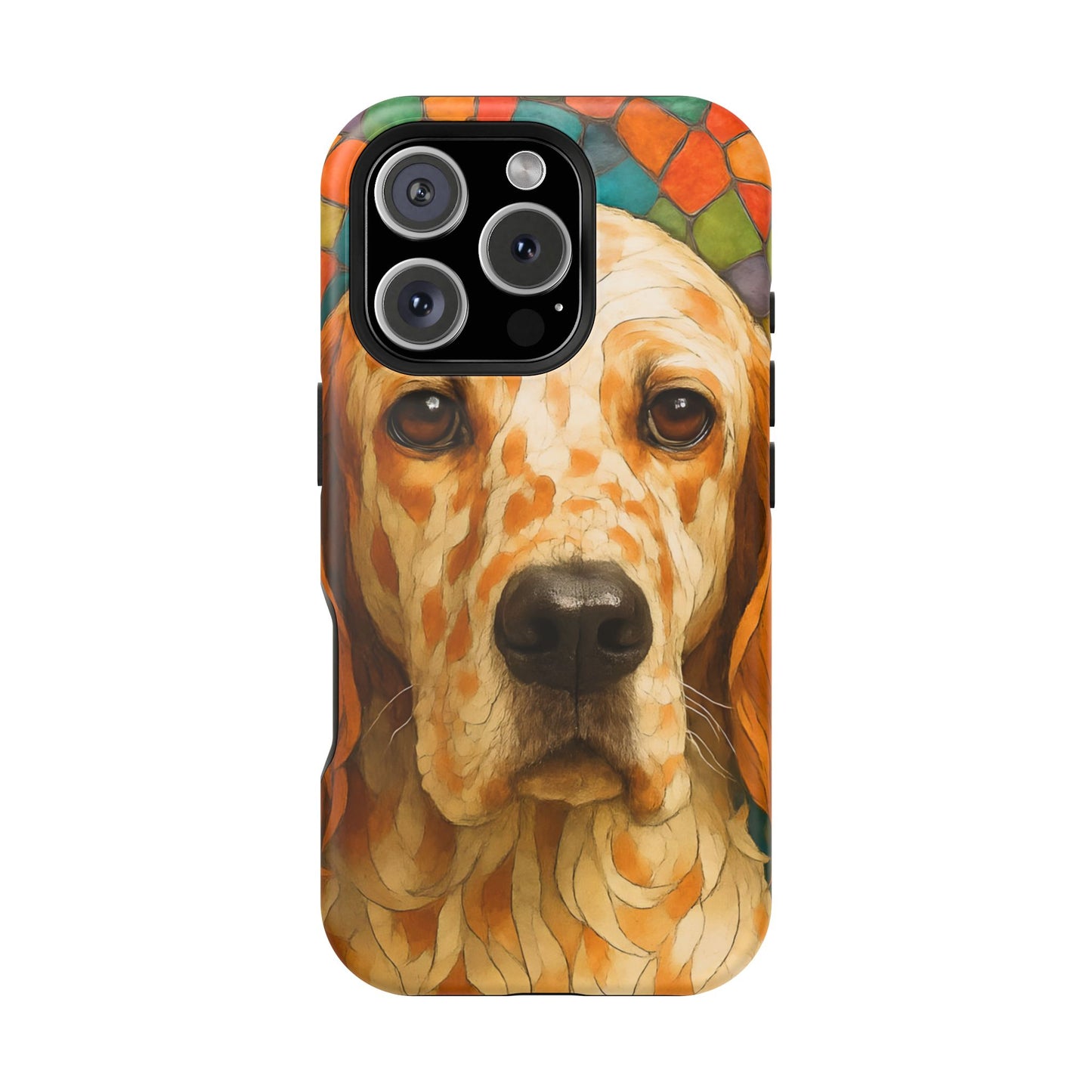 English Setter Mosaic Phone Case, Irish Setter, Dog Phone Case, iPhone Dog Case, Dog iPhone Case, Dog Lover Gift