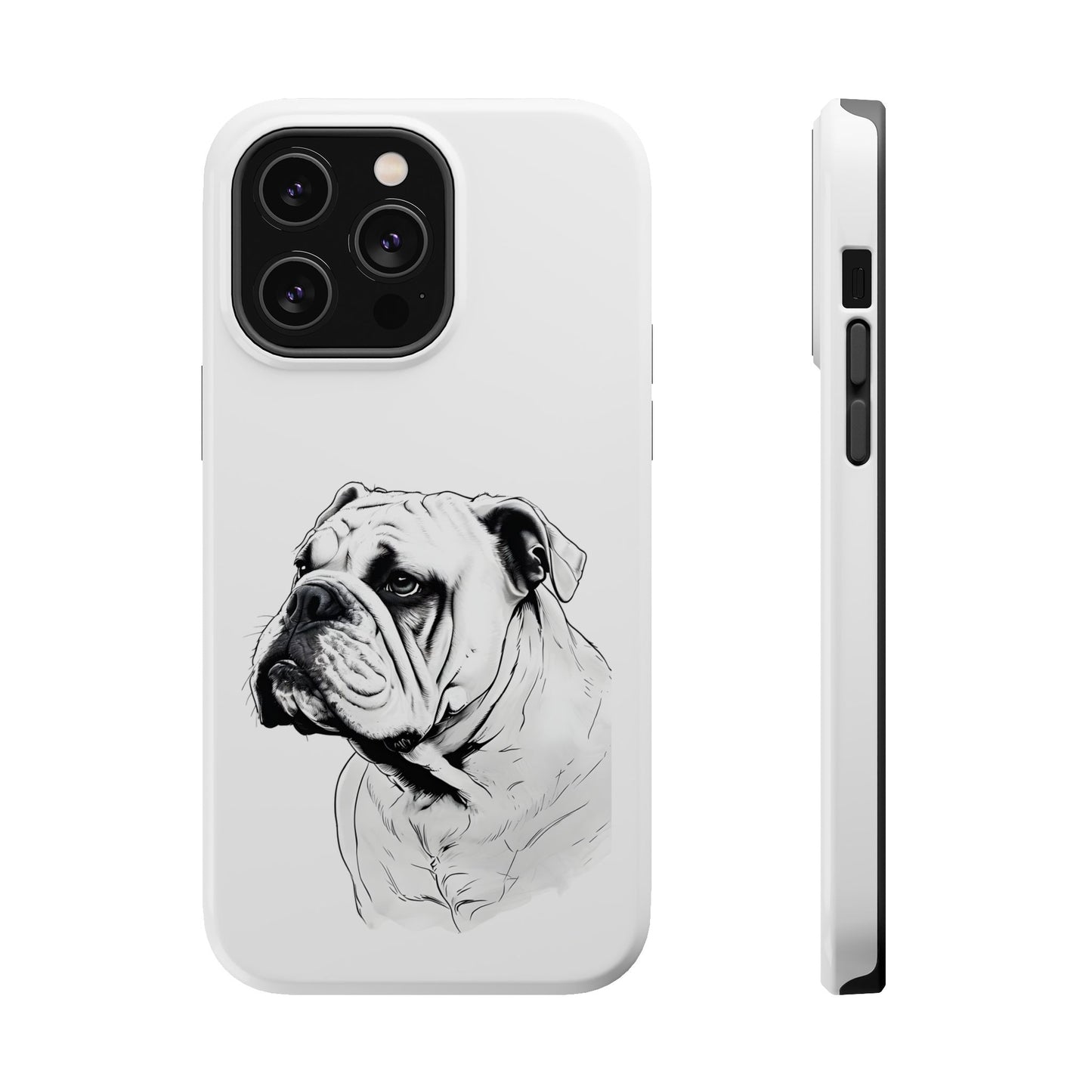 Bulldog Magnetic Tough Cases - Durable Phone Protection, Pet Lovers Gift, Animal Accessories, Unique Design, Personalized Tech