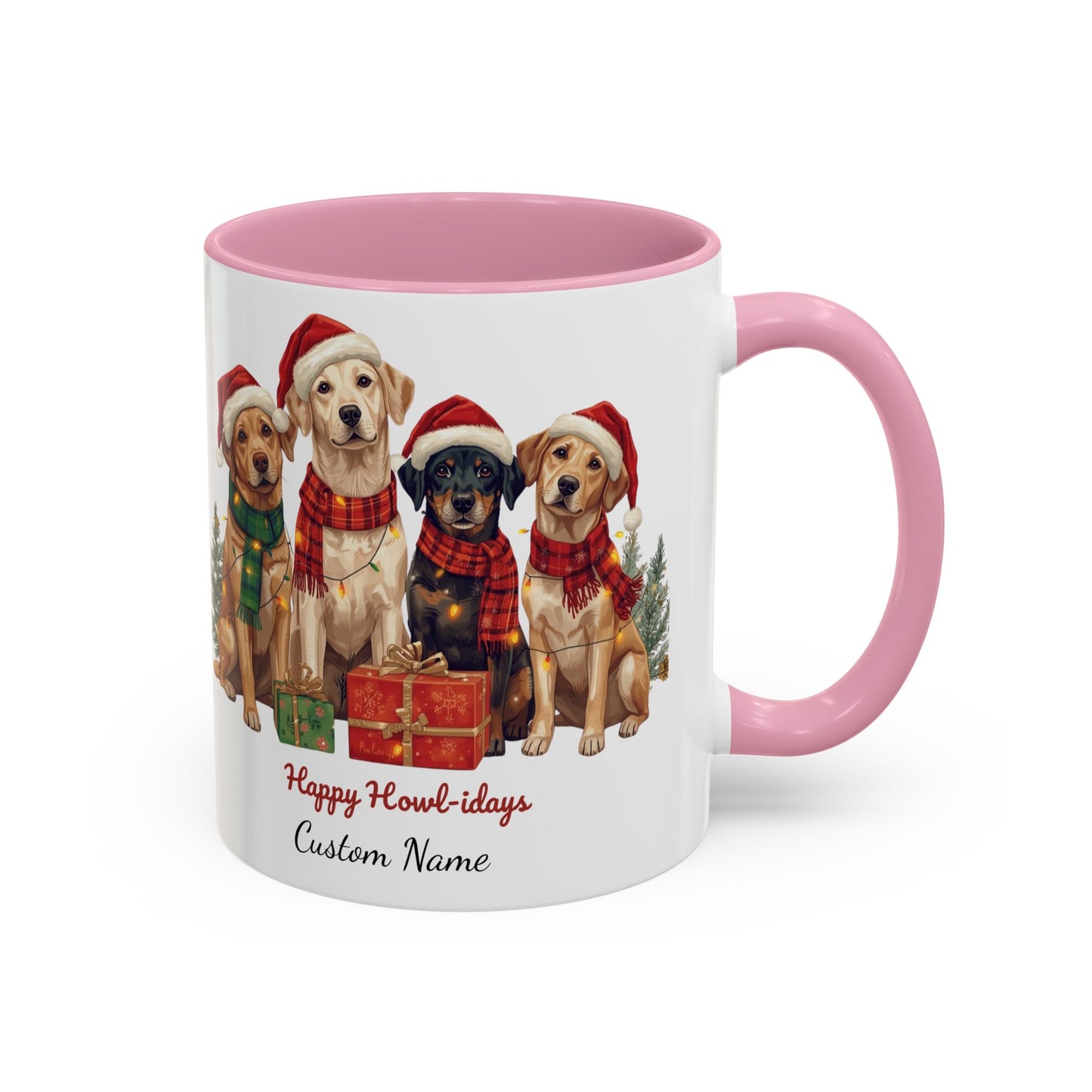 Festive Dog Mug, Dog Christmas Mug, Cute Christmas Dog, Custom Dog Mug, Holiday Spirit, Merry Christmas, Family Xmas Mug