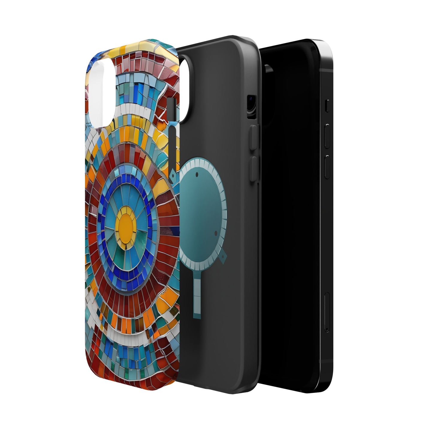 Vibrant Mosaic  iPhone Case - Colorful iPhone Cover, Unique Phone Accessory, MegSafe iPhone cover
