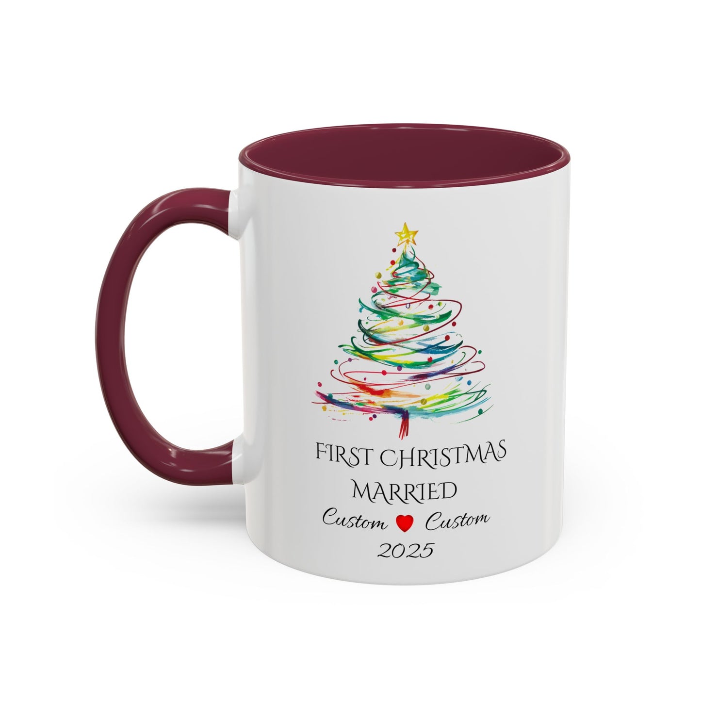 First Year Married Mug, Mr and Mrs Mug, Couple Mug, First Christmas Married, Just Married Gift, Newlywed Gift Ideas