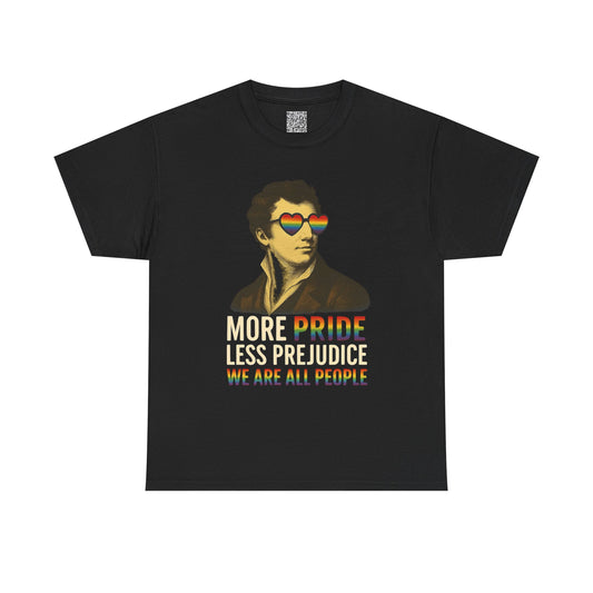 Pride Month Graphic Tee, More Pride Less Prejudice, Queer Shirt, Trans Shirt, Lesbian Shirt, LGBT Pride Outfit, pridemonth, Gay Pride