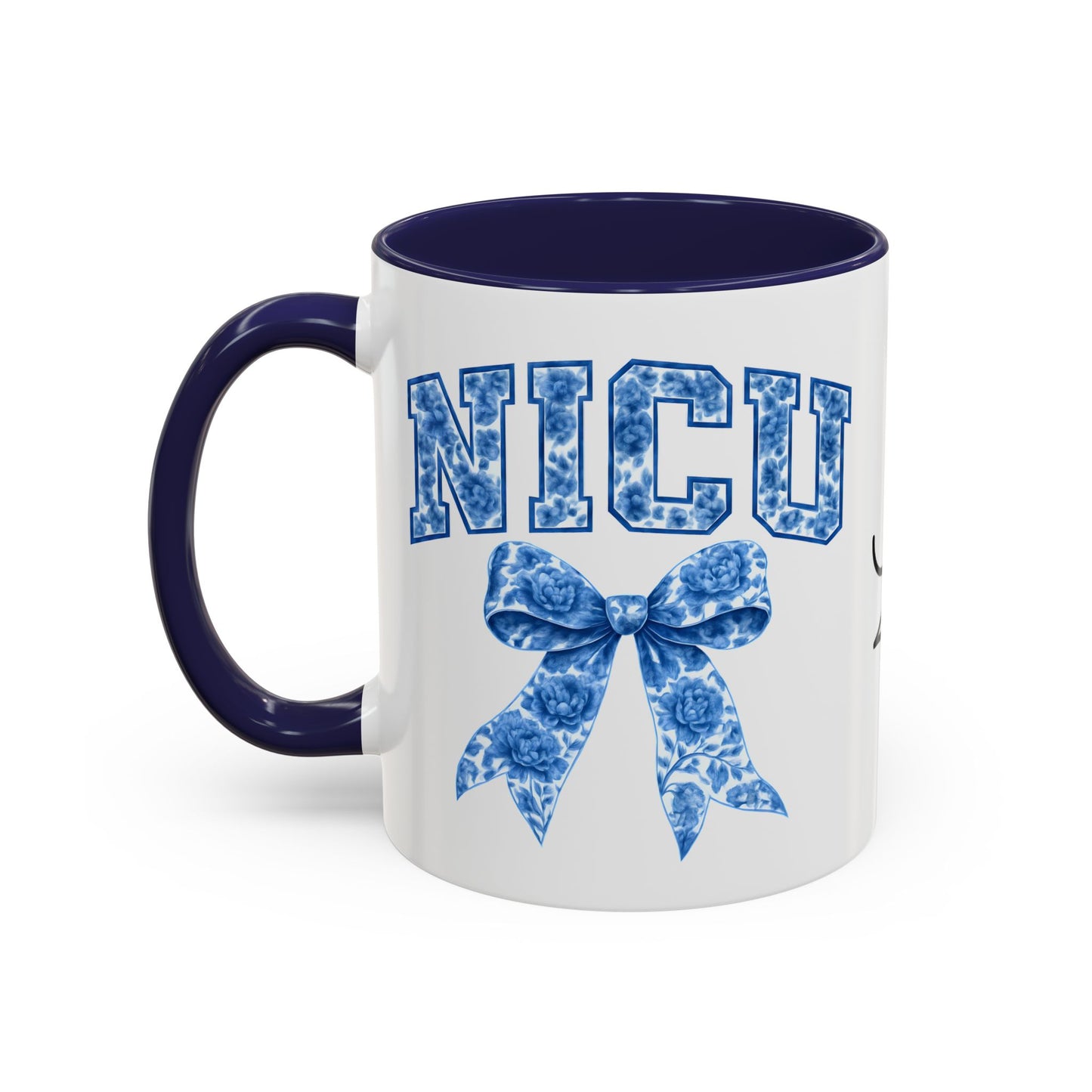 NICU Nurse Chinoiserie Accent Coffee Mug, Nurse Retirement Mug, NICU Nurse Mug, New Job Gift, Mug For NICU Nurse