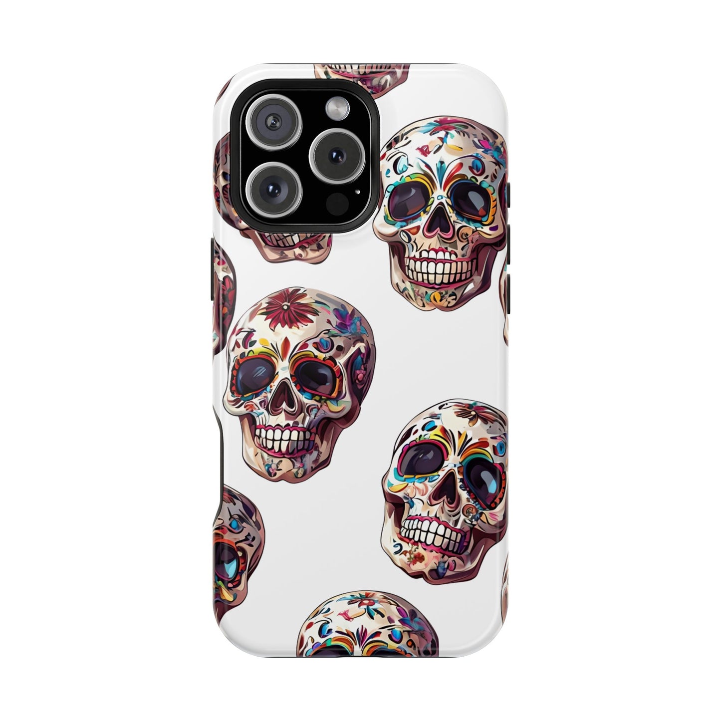 Sugar Skull Phone Case, Dia De Los Muertos, Day Of The Dead, Mexican Tradition, Sugar Skull Art, Wireless Charger