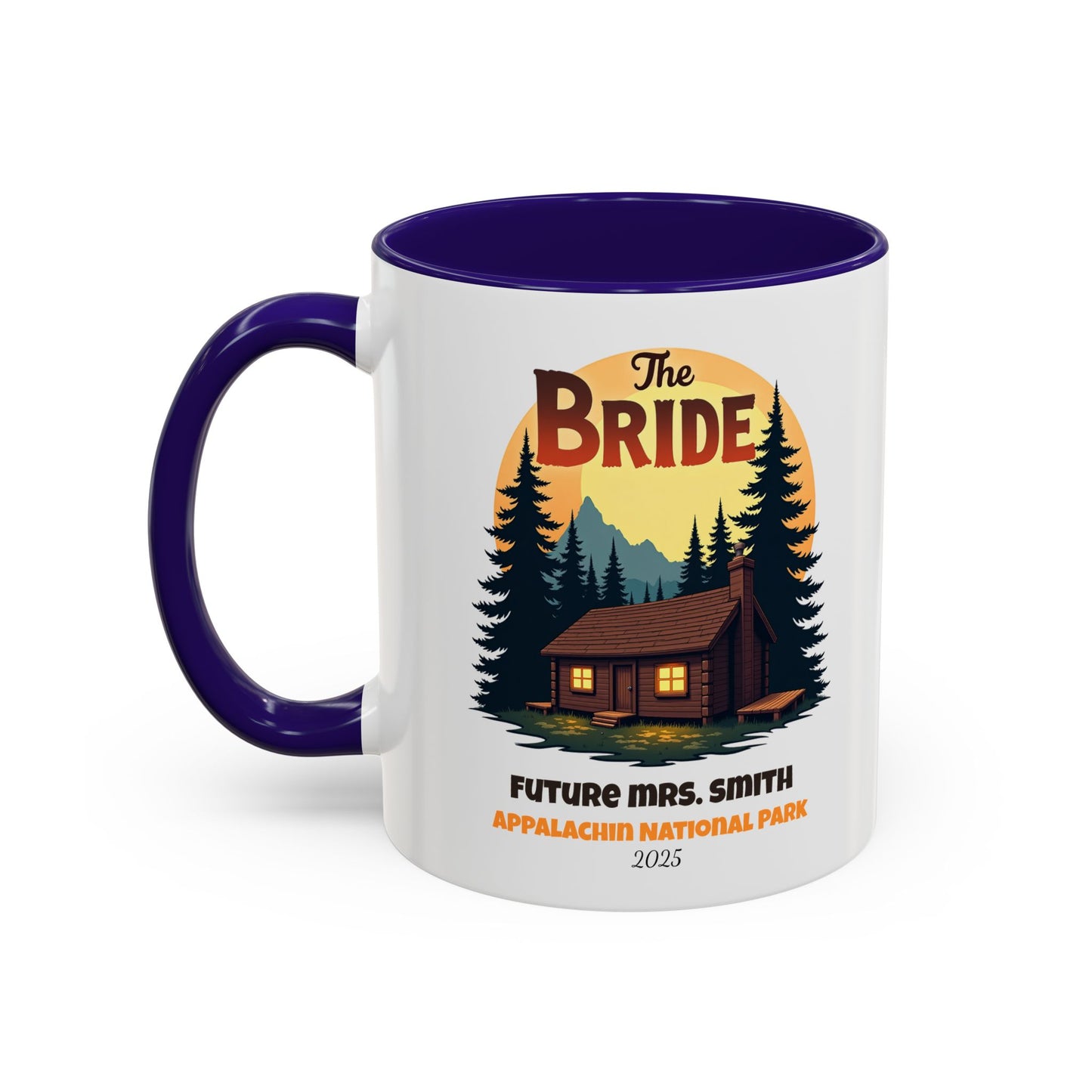 Camp Bride Accent Coffee Mug, Hen Party Favors, Bachelorette Cup, Girls Trip Gifts, Camp Bach, Bride Tribe