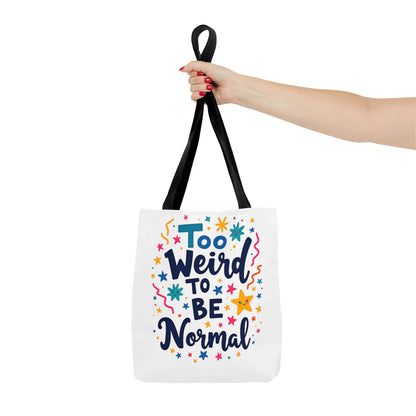Enneagram Type 4 Tote Bag, To Weird to Be Normal, Personality Test, Enneagram Four, Self Growth Accessories
