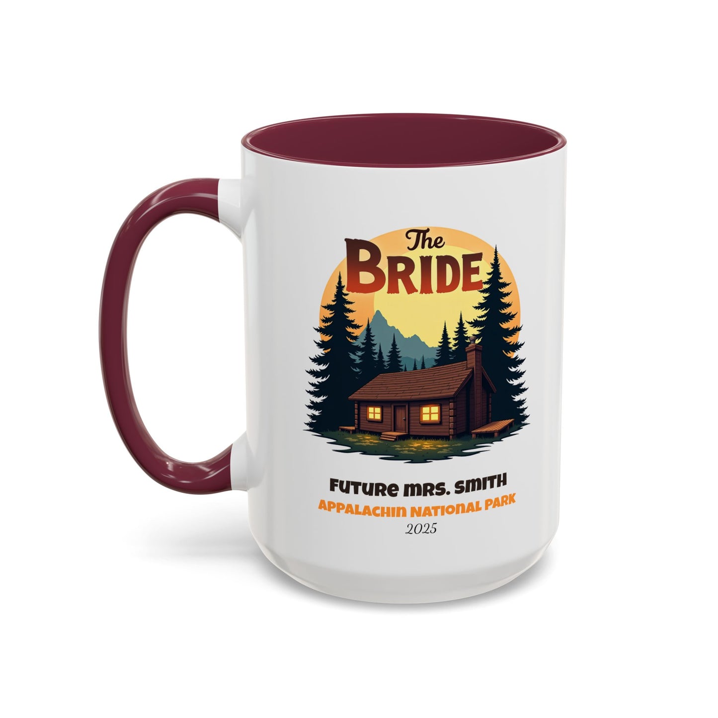 Camp Bride Accent Coffee Mug, Hen Party Favors, Bachelorette Cup, Girls Trip Gifts, Camp Bach, Bride Tribe