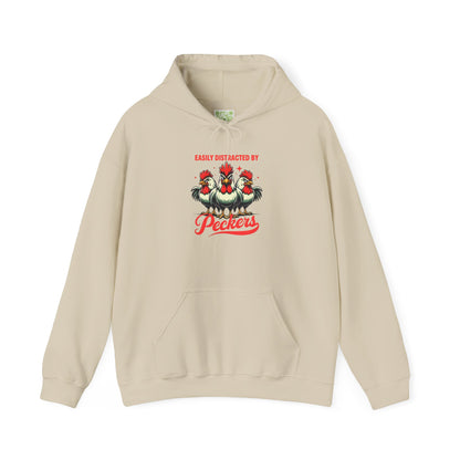 Easily Distracted By Peckers Hoodie | Naughty Tee Vibes & Dirty Joke Fun