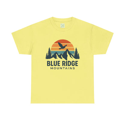 Blue Ridge Parkway Unisex Heavy Cotton Tee, Nature Lover Shirt, Blue Ridge Mountains, North Carolina Shirt, Camping Gift