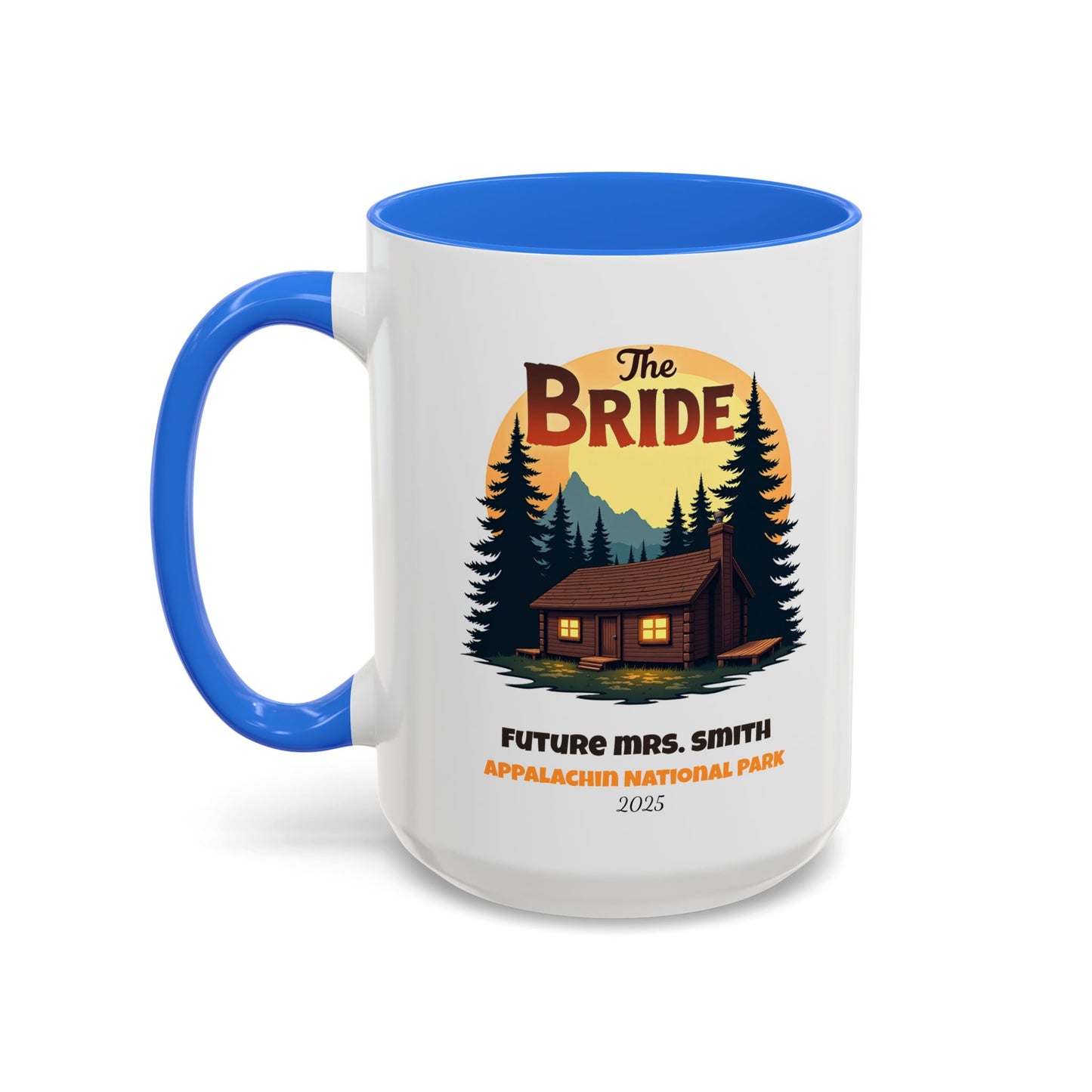 Camp Bride Accent Coffee Mug, Hen Party Favors, Bachelorette Cup, Girls Trip Gifts, Camp Bach, Bride Tribe