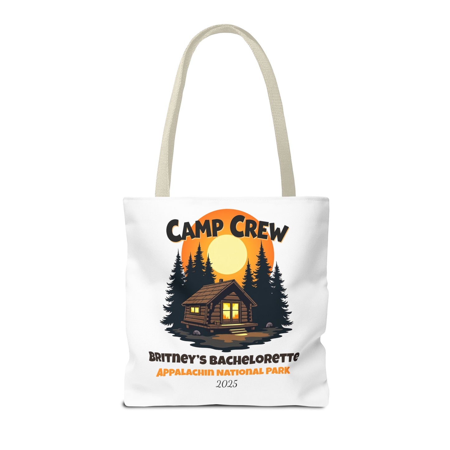 Bachelorette Camp Crew Tote Bag, Bride Beach Bag, Camp Bride, Camping Bach, Bridal Tote Bag, Custom Beach Bag