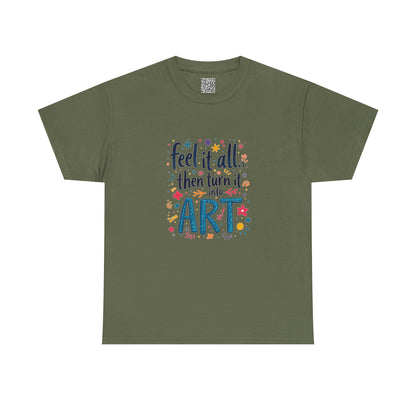 Enneagram 4 Feel, It Turn Into Art TShirt, Enneagram Type 4 Tee, Personality Types, Individualist Shirt, Self Growth, Enneagram4 Tee