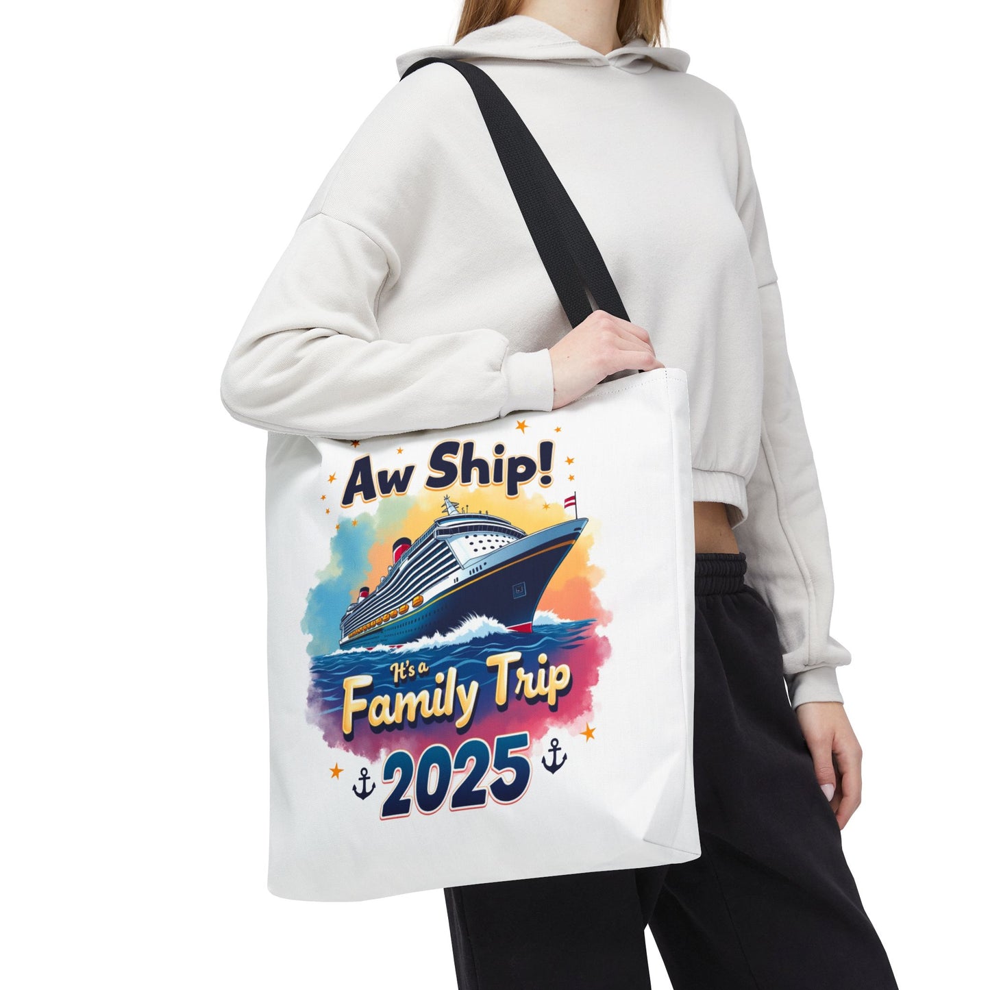 Aw Ship Family Cruise Tote Bag, Family Vacation 2025, Custom Travel Shirt, Cruise Squad 2025, Cruise Mode On, Cruise Life Shirt