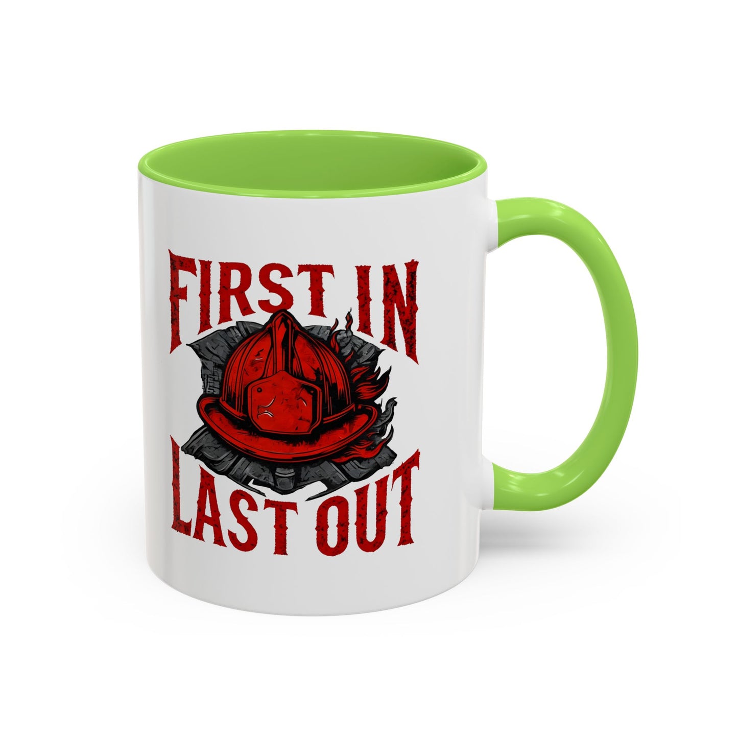 Firefighter First In Last Out Mug, Firefighter Gift, Firefighter Wife, Female Firefighter, Fireman, First Responder