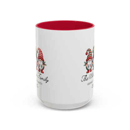 gnome mug, Personalized Family Gnome Christmas Mug, Custom Family Name 2025 Coffee Cup, Cute Holiday Gift for Family, Christmas Gnome Mug Keepsake
