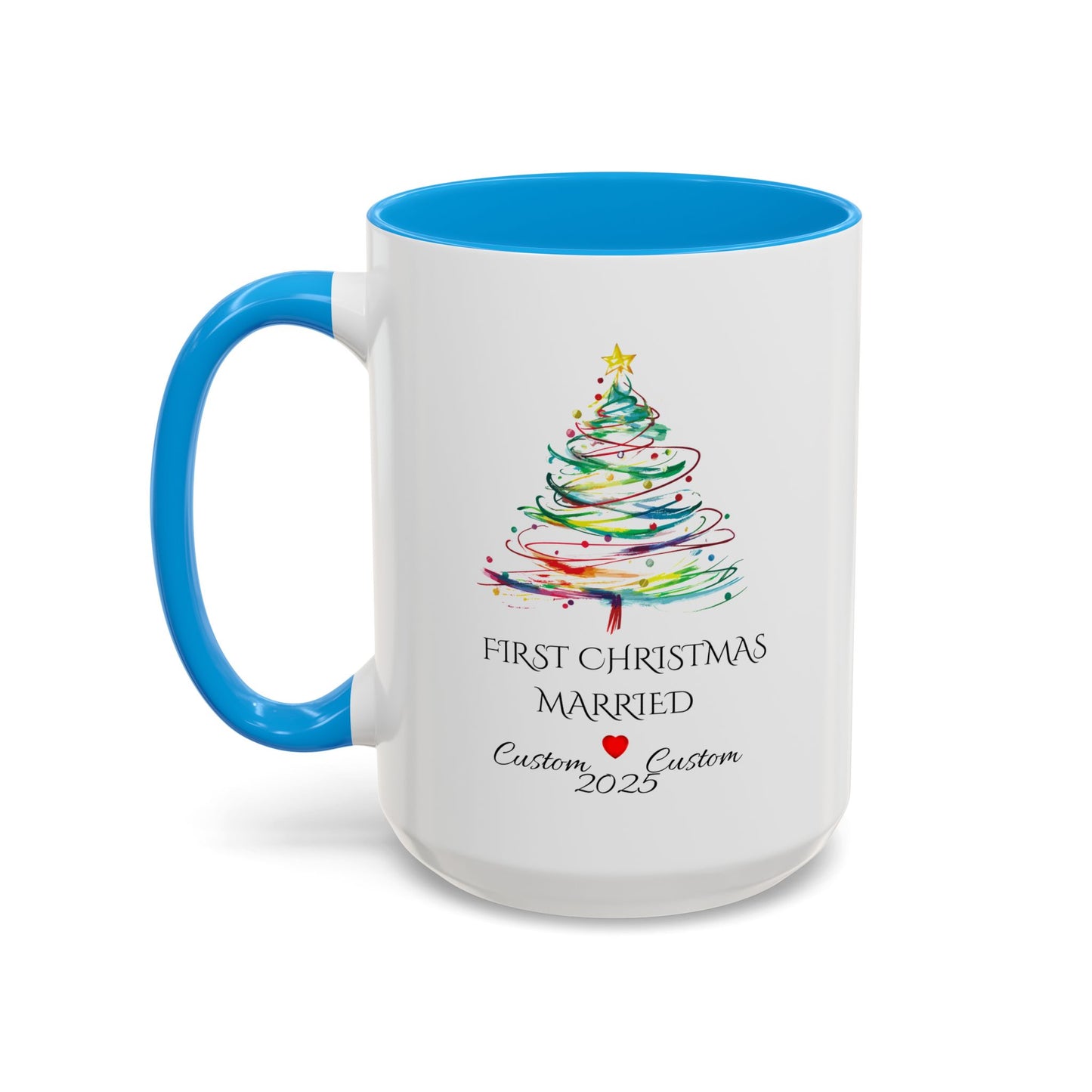 First Year Married Mug, Mr and Mrs Mug, Couple Mug, First Christmas Married, Just Married Gift, Newlywed Gift Ideas