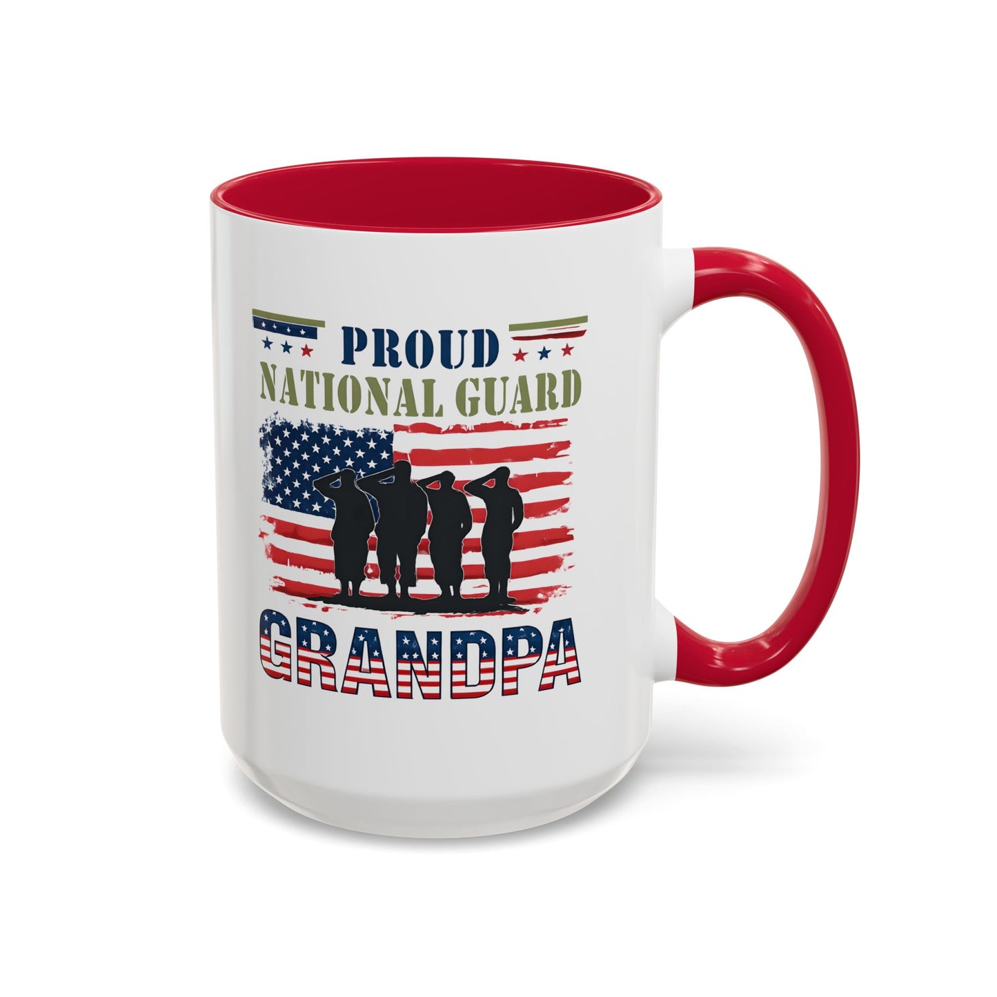 National Guard, Proud Grandpa Coffee Mug, Veteran Appreciation, Gift for Heroes, Military Family Gift