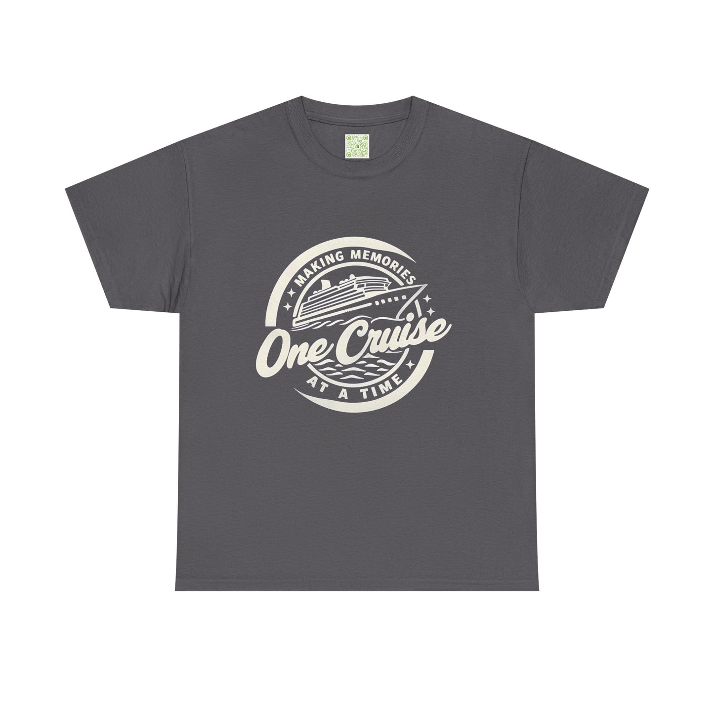 One Cruise at a Time Tee, Unisex Heavy Cotton Shirt, Cruise Inspired T-shirt, Travel Gift, Beachwear, Nautical Tee