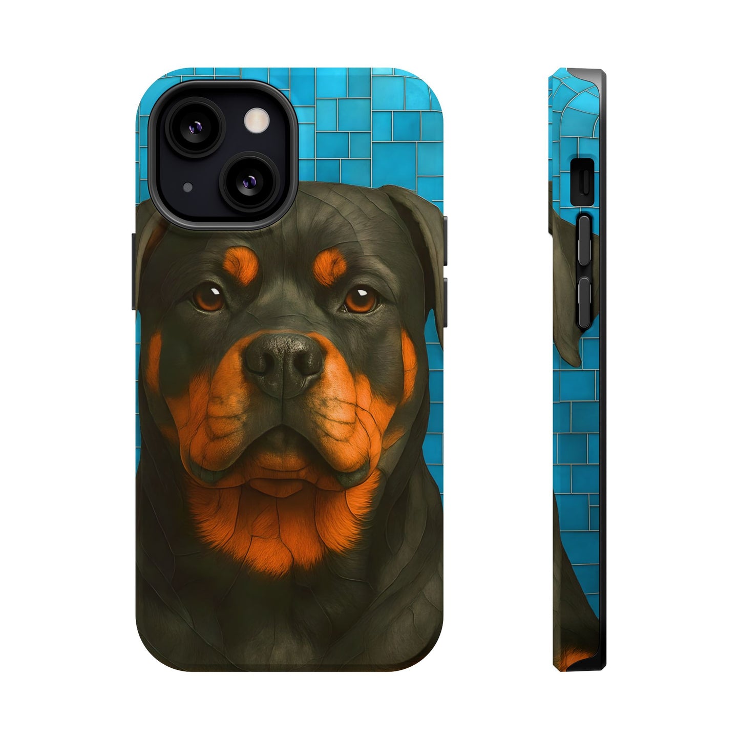 Rottweiler Mosaic Phone Case, Rottie Mama Phone Cover, Rottweiler Mama Gift, Dog Lover Gift, iPhone Dog Case