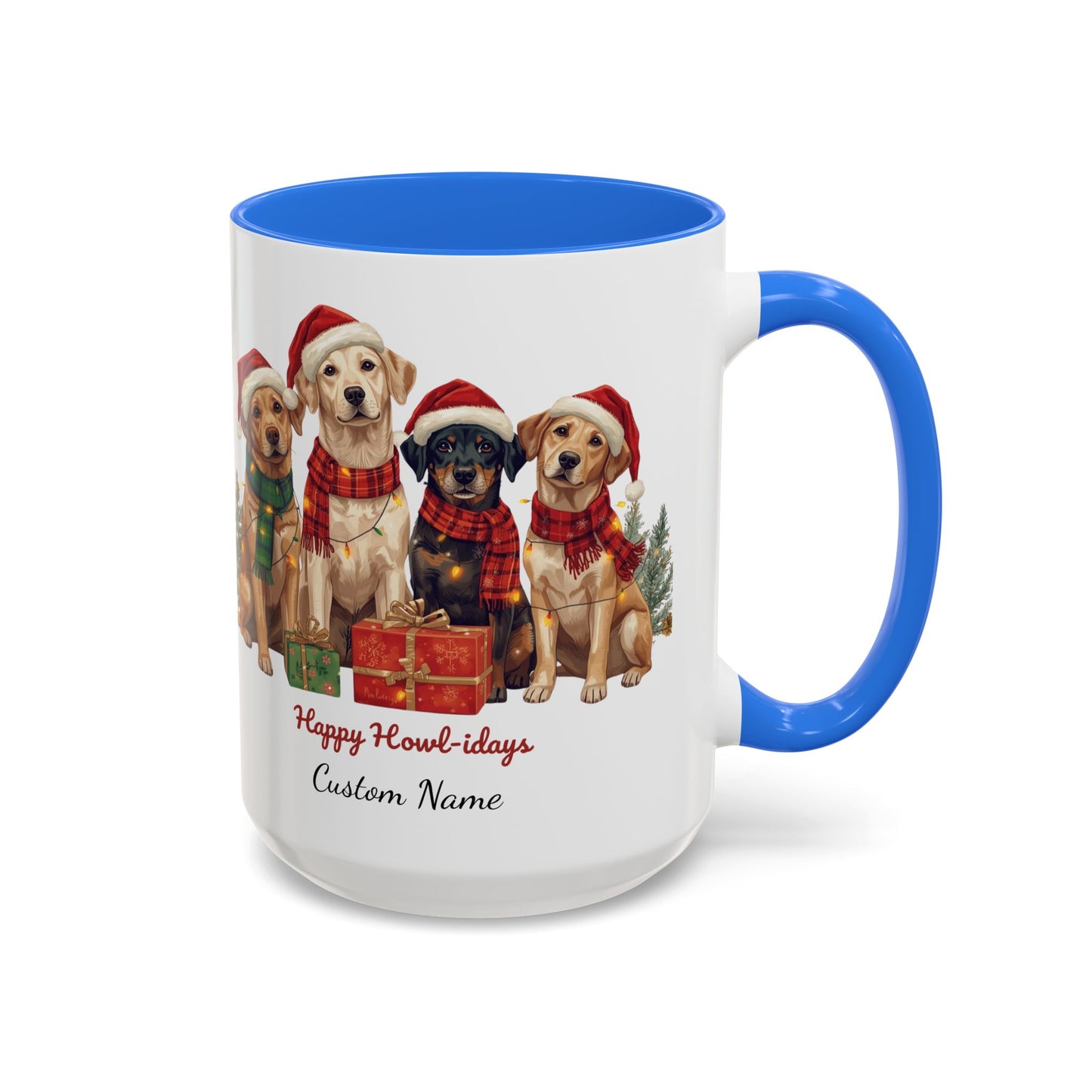 Festive Dog Mug, Dog Christmas Mug, Cute Christmas Dog, Custom Dog Mug, Holiday Spirit, Merry Christmas, Family Xmas Mug