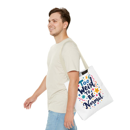 Enneagram Type 4 Tote Bag, To Weird to Be Normal, Personality Test, Enneagram Four, Self Growth Accessories