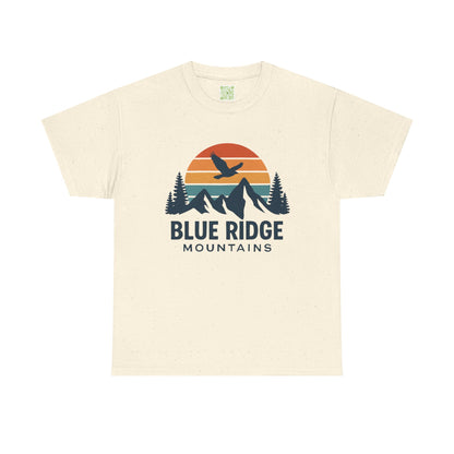 Blue Ridge Parkway Unisex Heavy Cotton Tee, Nature Lover Shirt, Blue Ridge Mountains, North Carolina Shirt, Camping Gift