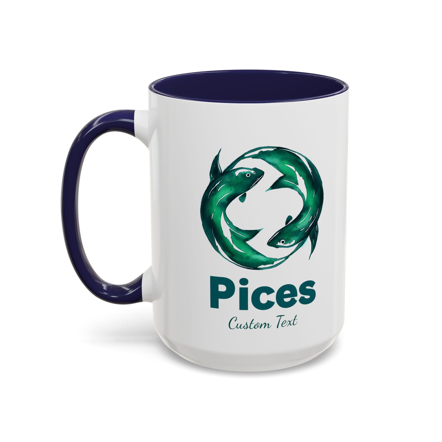 Personalized Pisces Accent Coffee Mug, Zodiac Mug, Astrology Mug, Zodiac Sign Mug, Custom Zodiac Gift, Pisces Birthday Gift